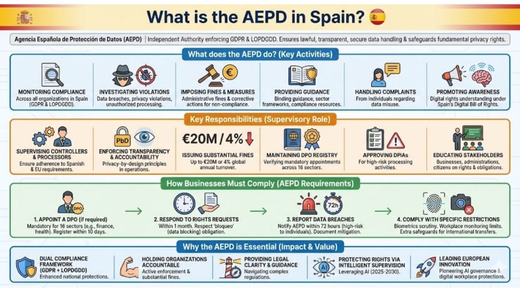 What is the AEPD and What does the AEPD do infographic