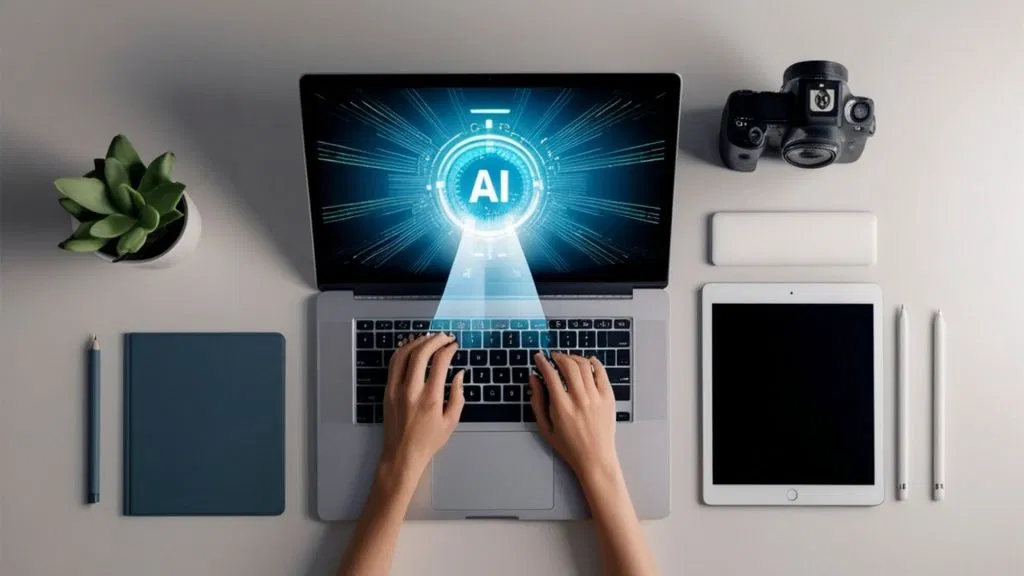 Photo of AI on a computer